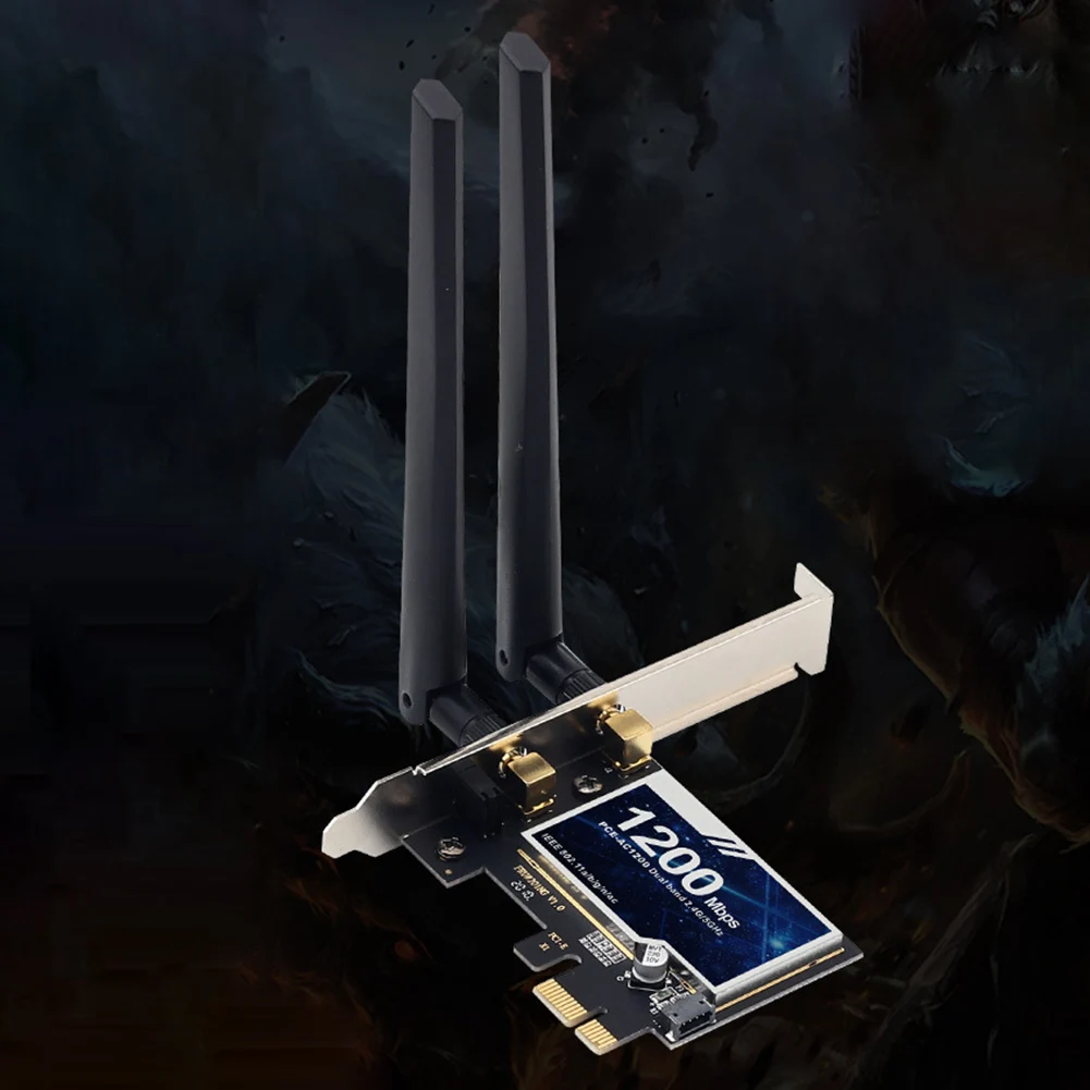 1200Mbps Dual Band WiFi Card Adapter Desktop Wireless WiFi Network Cards for Microsoft Windows 7/8/10/11 Linux
1200Mbps Dual Band WiFi Card Adapter Desktop Wireless WiFi Network Cards for Microsoft Windows 7/8/10/11 Linux