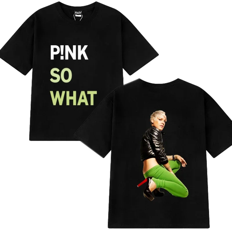 P!nk Pink Summer Concert 2025 Double Sided Print T shirt Unisex vintage short sleeve T-shirts Men Women black 100% Cotton Tops
P!nk Pink Summer Concert 2025 Double Sided Print T shirt Unisex vintage short sleeve T-shirts Men Women black 100% Cotton Tops