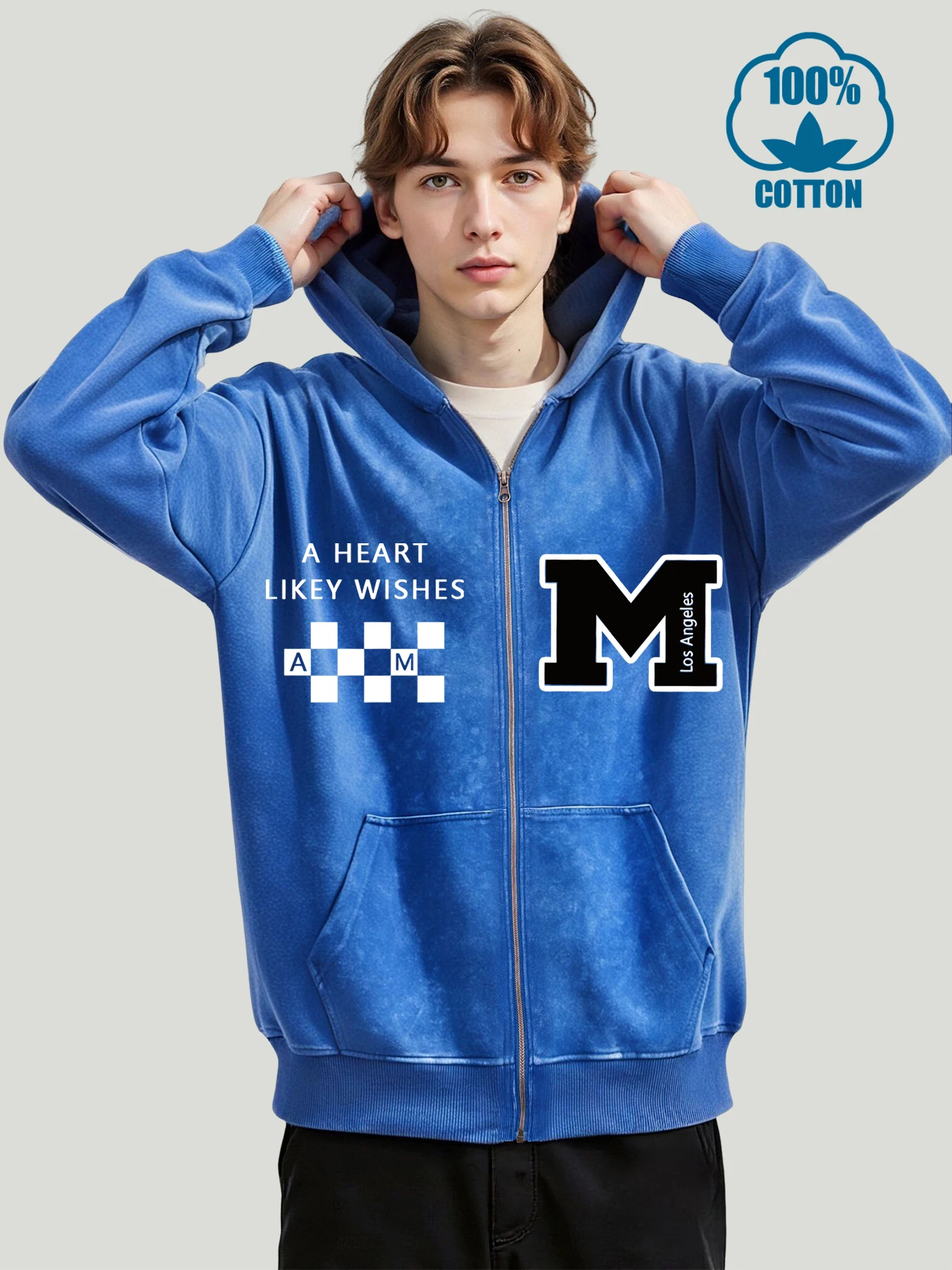 Usa Art Letter M Print Washed Zipper Hoodies Man Fashion Distressed Hoody Casual Soft Coat Cotton All-Match Unisex Streetwear
Usa Art Letter M Print Washed Zipper Hoodies Man Fashion Distressed Hoody Casual Soft Coat Cotton All-Match Unisex Streetwear