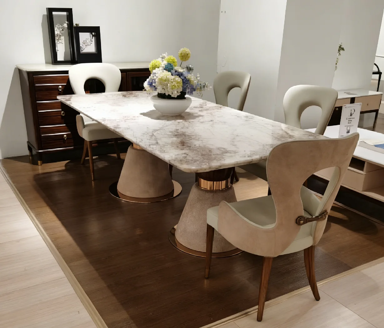 #Minimalist Solid Wood Leg Rectangular Marble Top Table
#Minimalist Solid Wood Leg Rectangular Marble Top Table