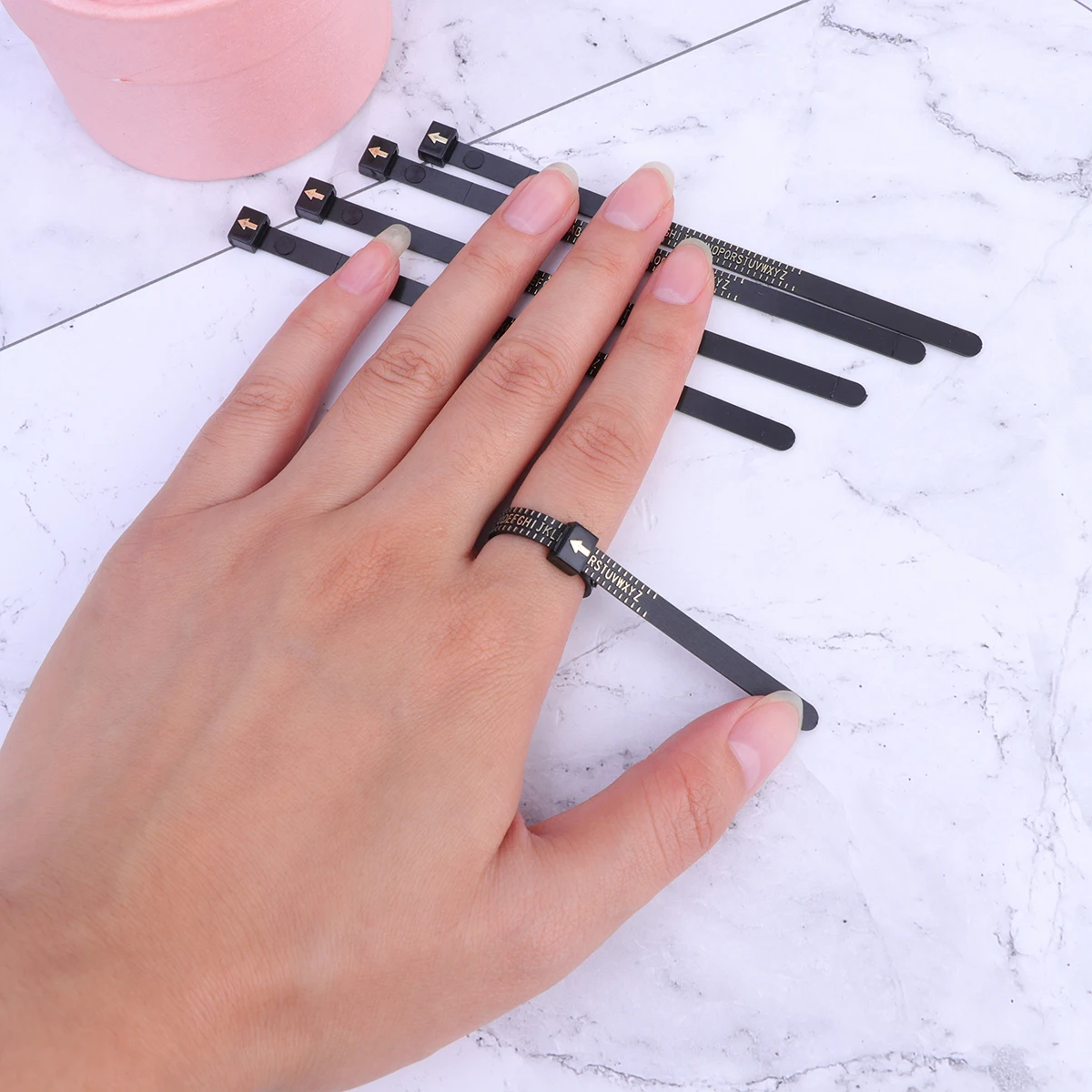 5Pcs Ring Gauge Sizer Measurement Tool for Rings Black Measurer For Ring Measurer Finger Size Marked Jewelry Accessories
5Pcs Ring Gauge Sizer Measurement Tool for Rings Black Measurer For Ring Measurer Finger Size Marked Jewelry Accessories
