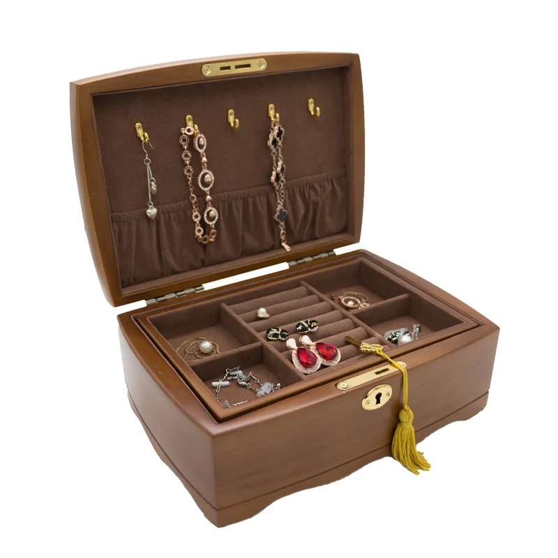 Smart Organizer Small Size Wooden Jewelry Box Christmas Gift Display Storage Case Bracelet Necklace Ring Box
Smart Organizer Small Size Wooden Jewelry Box Christmas Gift Display Storage Case Bracelet Necklace Ring Box