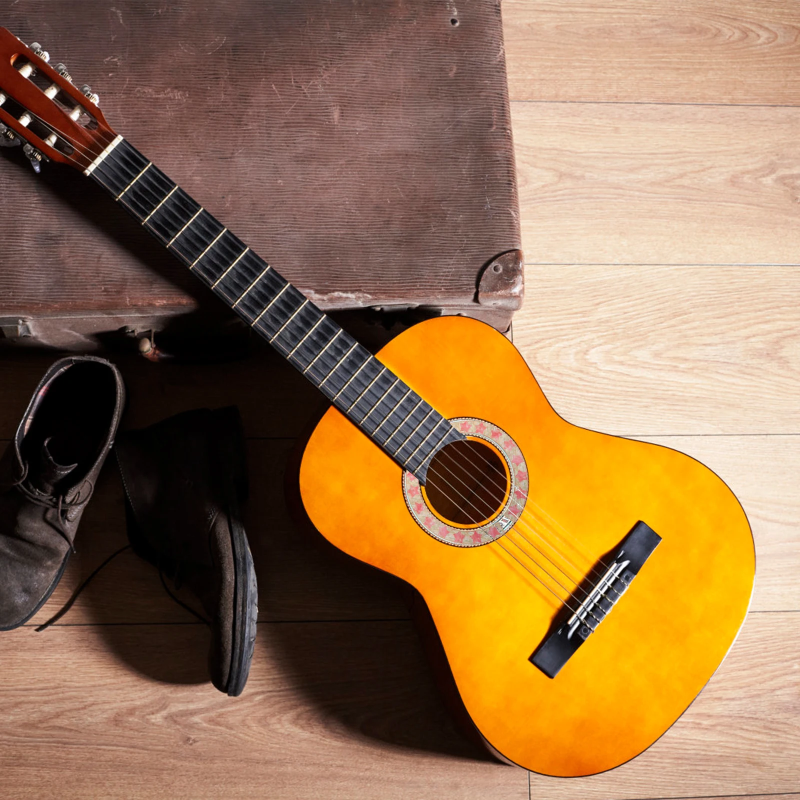 Sound Hole Sticker Premium Acoustic Guitar Round Decal Protective Decorative Accessories for Performance Practice
Sound Hole Sticker Premium Acoustic Guitar Round Decal Protective Decorative Accessories for Performance Practice