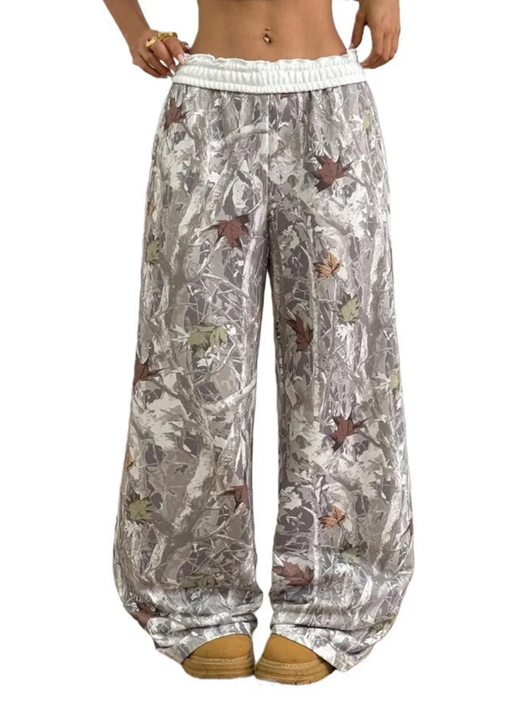 New Spring Summer Printing Straight Women's Trousers Elastic Waist Fashion Wide Leg Long Pant Women Office Lady Elegant Pants
New Spring Summer Printing Straight Women's Trousers Elastic Waist Fashion Wide Leg Long Pant Women Office Lady Elegant Pants