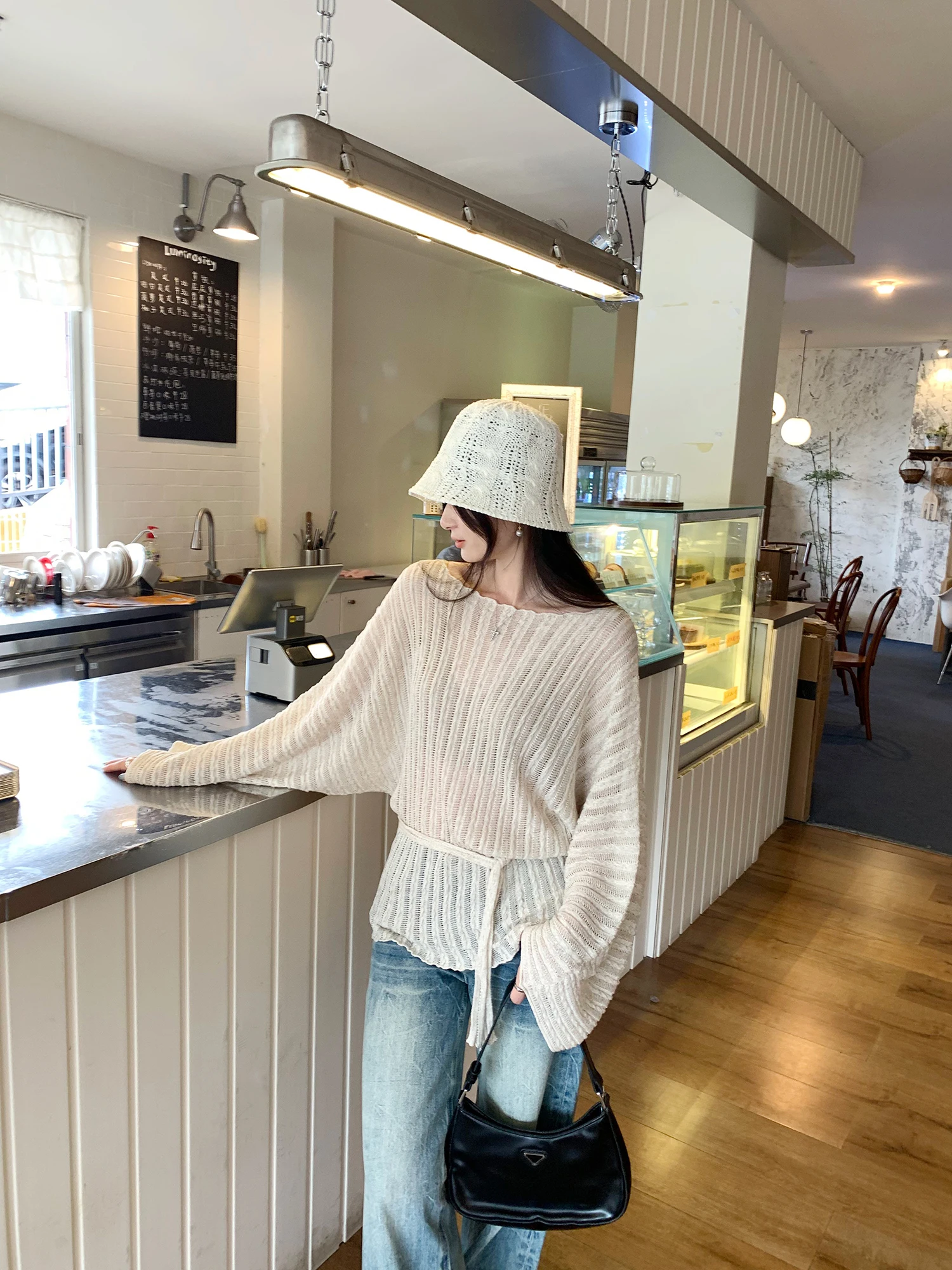 Linen Hollow out Texture One Shoulder Waist Cinched Long Sleeve Base Shirt Women New Style Cover up Top Loose Fit
Linen Hollow out Texture One Shoulder Waist Cinched Long Sleeve Base Shirt Women New Style Cover up Top Loose Fit