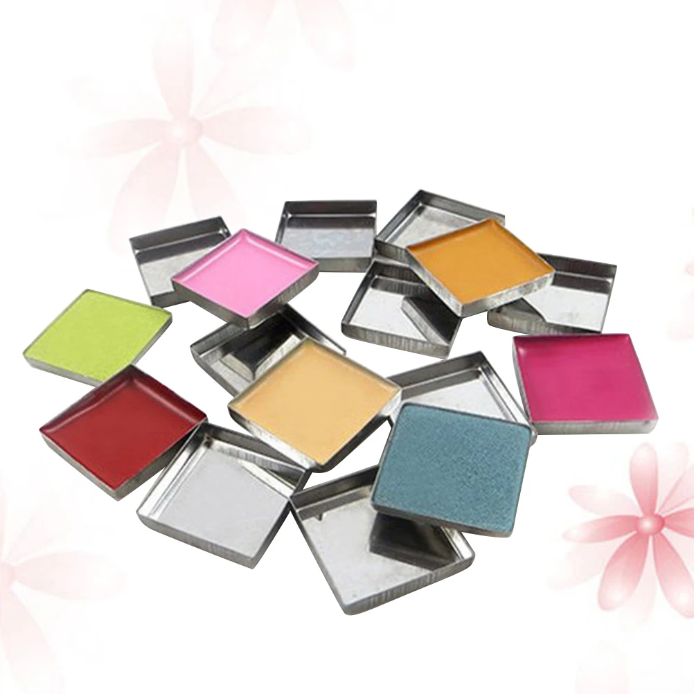 56pcs Empty Metal Pans for Eyeshadow Blusher Pressed Powder DIY Magnetic Tin Plates Silver Color Long Lasting Use
56pcs Empty Metal Pans for Eyeshadow Blusher Pressed Powder DIY Magnetic Tin Plates Silver Color Long Lasting Use