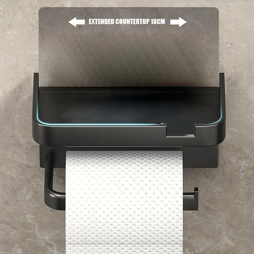 C5 Toilet Paper Roll Holder Wall Mounted Toilet Paper Holder Rustproof Thickened Plastic Storage Rack For Bathroom Kitchen
C5 Toilet Paper Roll Holder Wall Mounted Toilet Paper Holder Rustproof Thickened Plastic Storage Rack For Bathroom Kitchen