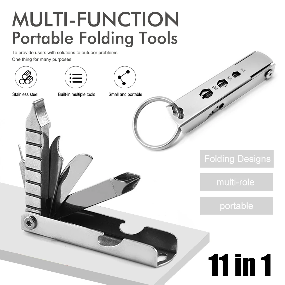 Portable Mini Stainless Steel Screwdriver Wrench Bottle Opener Combination Tool Set Outdoor Emergency EDC Repair Multitool
Portable Mini Stainless Steel Screwdriver Wrench Bottle Opener Combination Tool Set Outdoor Emergency EDC Repair Multitool