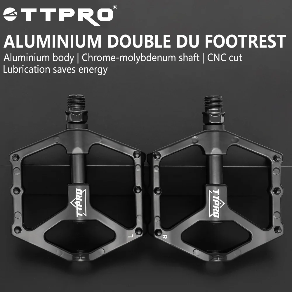 TTPRO AL-99 Ultra Light Mountain Road Bicycle Pedal Seal Bearing Anti-skid Foot Nail Platform Widened Design Cycling Accessory
TTPRO AL-99 Ultra Light Mountain Road Bicycle Pedal Seal Bearing Anti-skid Foot Nail Platform Widened Design Cycling Accessory