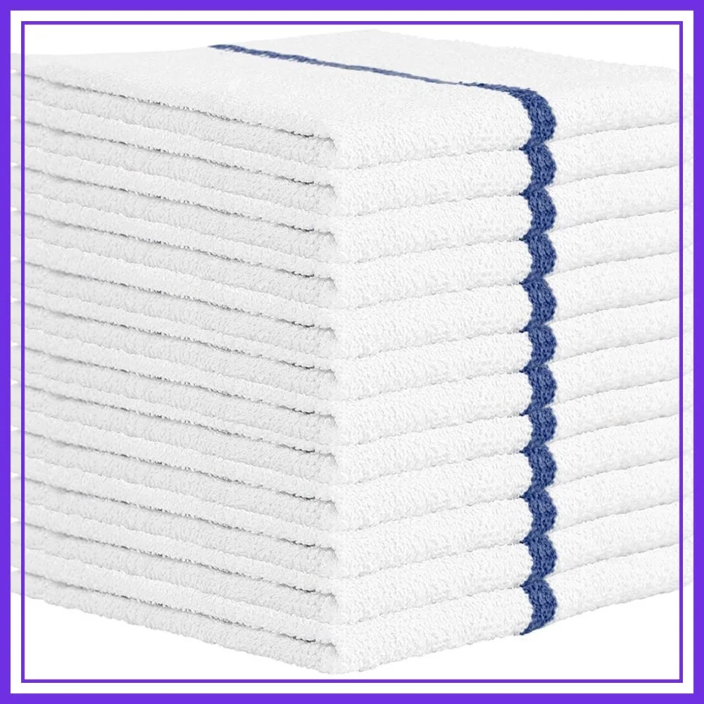 100% Cotton Terry Bar Mop Towels 12-Pack 14x17 - Super Absorbent Kitchen Cloths for Home, Restaurant, Auto
100% Cotton Terry Bar Mop Towels 12-Pack 14x17 - Super Absorbent Kitchen Cloths for Home, Restaurant, Auto