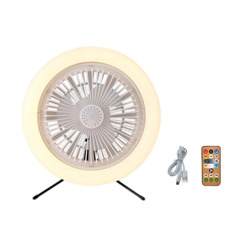 30W Type C Rechargeable Hanging Fan 3 Speeds 3 Color Remote For Home Camping
30W Type C Rechargeable Hanging Fan 3 Speeds 3 Color Remote For Home Camping