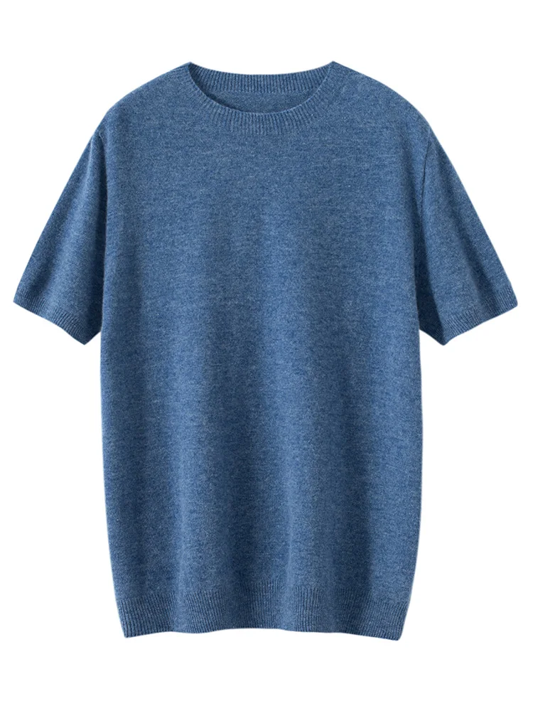Men's T-shirt O-neck Cashmere Pullovers Basic Short Sleeve Sweater Spring Summer 100% Cashmere Knitwear Classical Clothing Tops
Men's T-shirt O-neck Cashmere Pullovers Basic Short Sleeve Sweater Spring Summer 100% Cashmere Knitwear Classical Clothing Tops