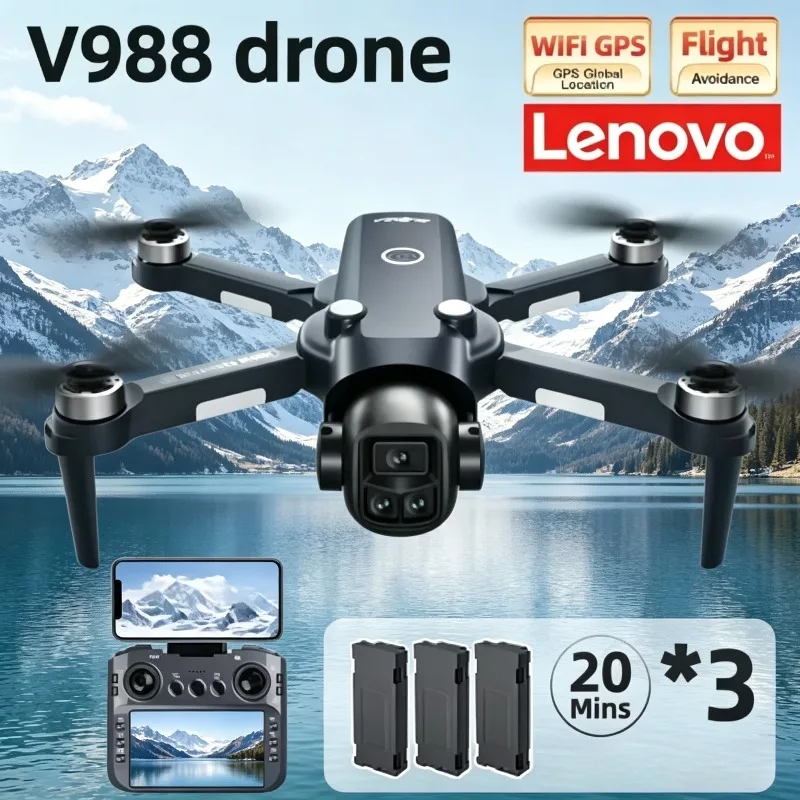 Lenovo V988 RC Dron Quadcopter,Lenovo V988 Foldable, Professional 8K HD Dual Camera,5G WIFI FPV Remote control with large screen
Lenovo V988 RC Dron Quadcopter,Lenovo V988 Foldable, Professional 8K HD Dual Camera,5G WIFI FPV Remote control with large screen