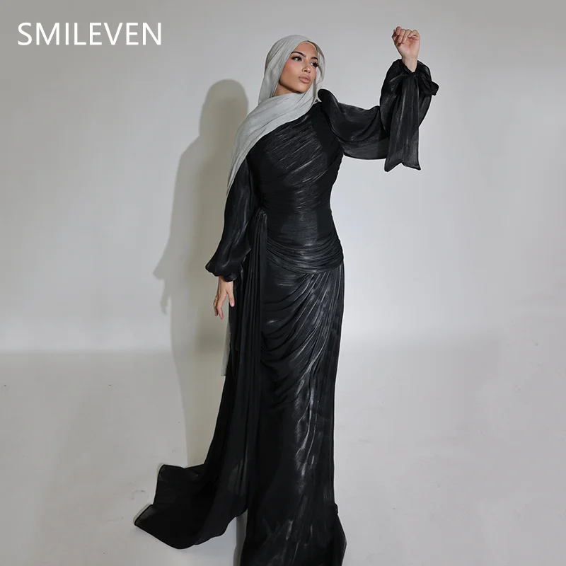 Smileven Stunning A-line Evening Dress Saudi Arabia فساتين سهر Full-Length Evening Gowns Occasion Dress Customized 2025 
Smileven Stunning A-line Evening Dress Saudi Arabia فساتين سهر Full-Length Evening Gowns Occasion Dress Customized 2025