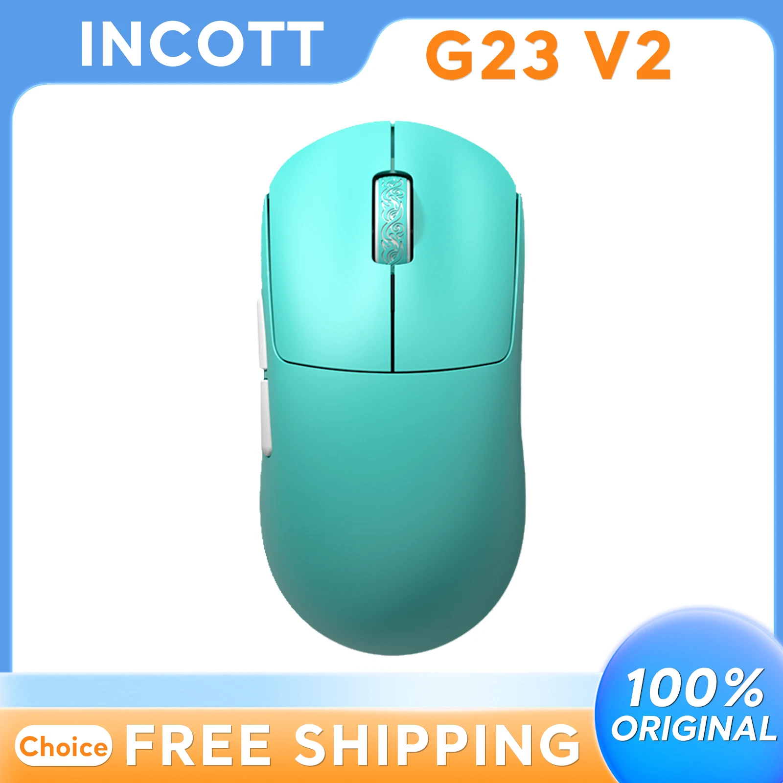 Incott G23 V2 Wireless Gaming Mouse Lightweight 47g 8000Hz Design Pixart3395 Sensor Ultra Low Latency E-sports Laptop PC
Incott G23 V2 Wireless Gaming Mouse Lightweight 47g 8000Hz Design Pixart3395 Sensor Ultra Low Latency E-sports Laptop PC