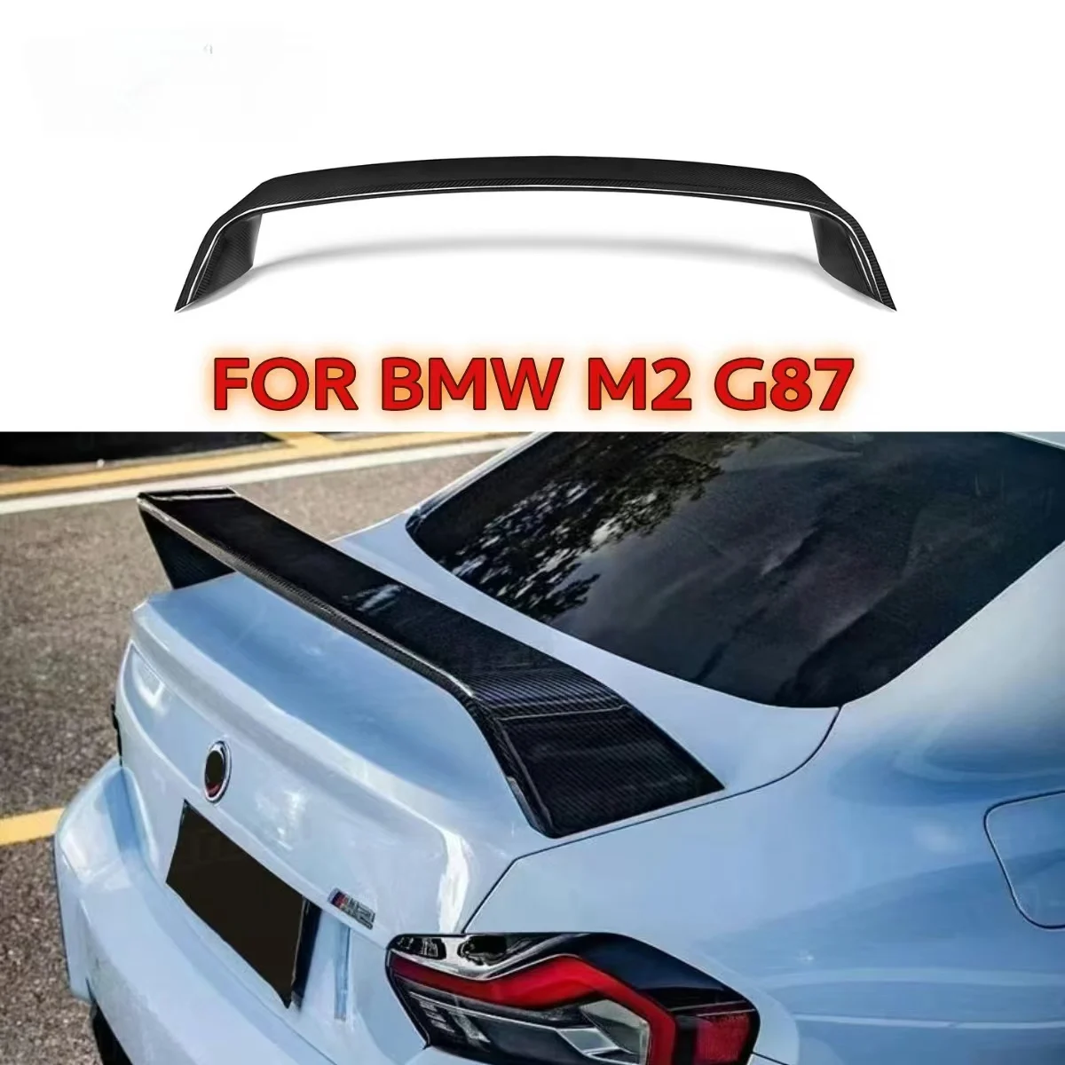For BMW 2 Series M240 G42 M2 G87 Carbon Fiber Spoiler Tail fins Rear Top Wing Trunk Guide Wing Car Diverter body kit
For BMW 2 Series M240 G42 M2 G87 Carbon Fiber Spoiler Tail fins Rear Top Wing Trunk Guide Wing Car Diverter body kit