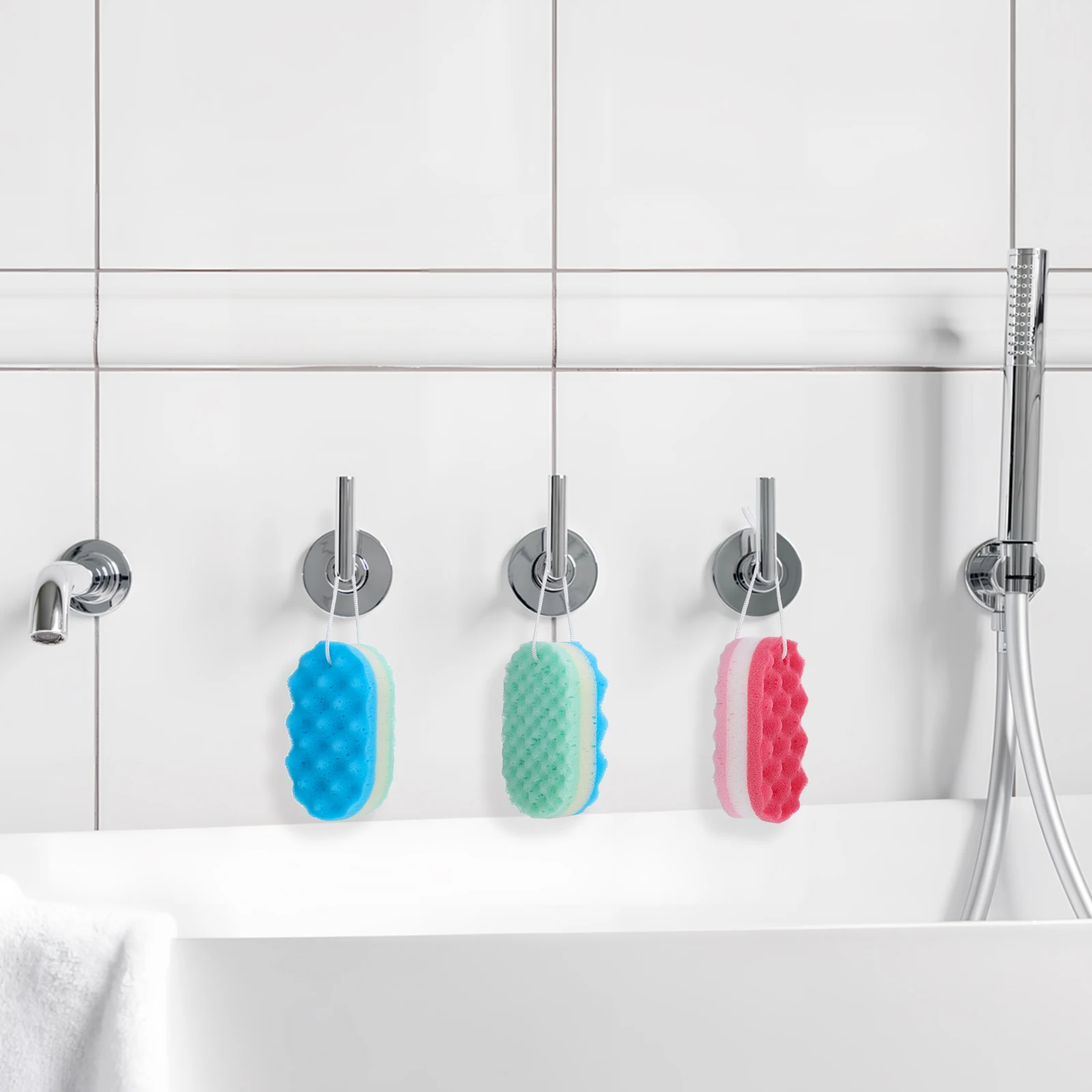 4 pcs Shower Sponges Body Wash Sponge Exfoliating Bath Scrubber Gentle Loofah Bathing Accessories Large Size Bright Colors Easy
4 pcs Shower Sponges Body Wash Sponge Exfoliating Bath Scrubber Gentle Loofah Bathing Accessories Large Size Bright Colors Easy