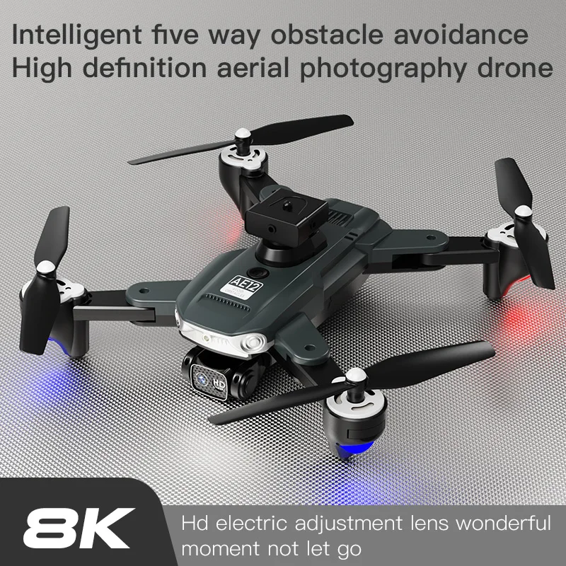AE12 Drone Professional HD Camera Obstacle Avoidance Aerial Photography Brushless Folding Quadcopter Drones Toys Gifts
AE12 Drone Professional HD Camera Obstacle Avoidance Aerial Photography Brushless Folding Quadcopter Drones Toys Gifts