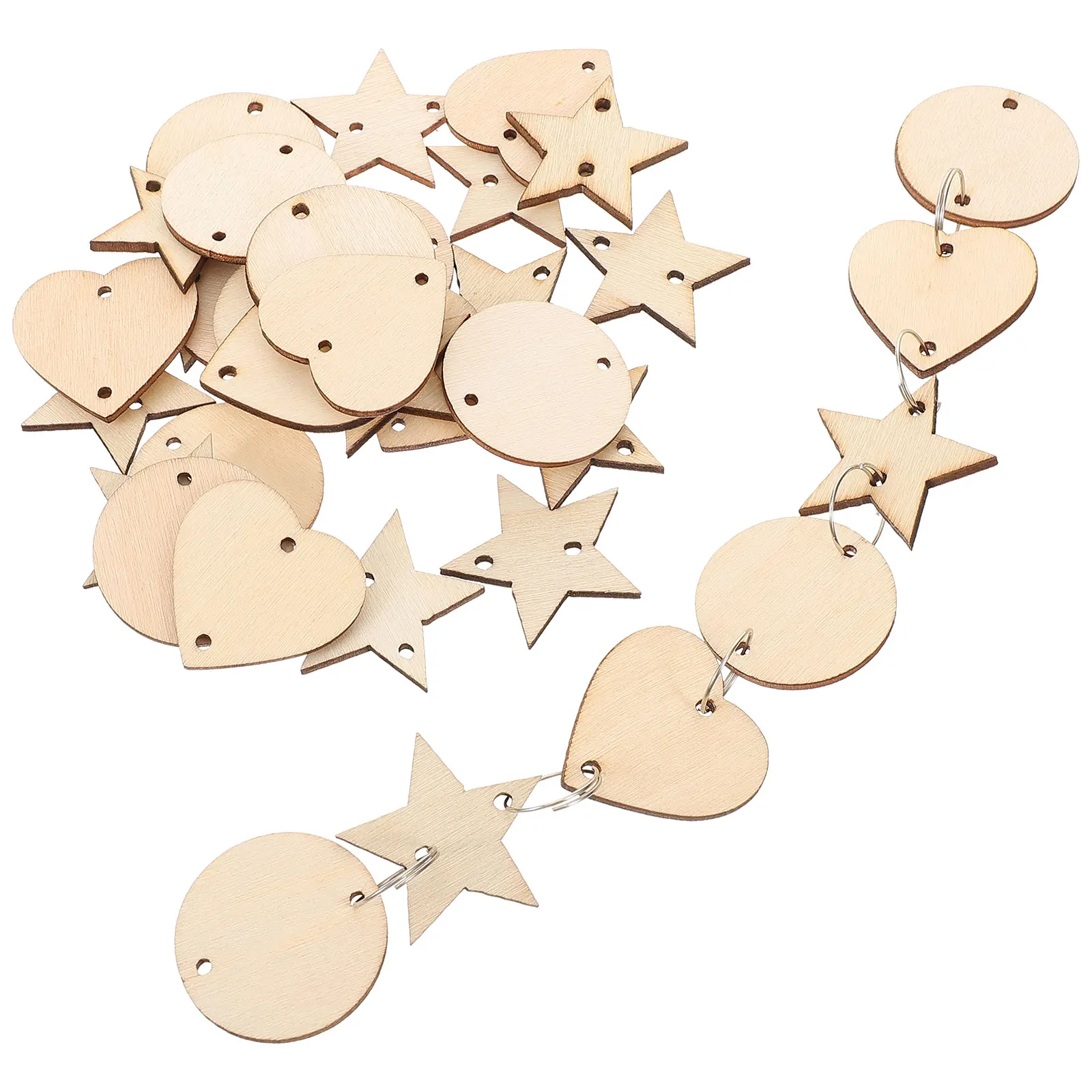 1 set Wooden Circle Chips 30MM Round Heart Star Shapes DIY Crafts Wedding Decor Blank Wood Pieces Safe Durable
1 set Wooden Circle Chips 30MM Round Heart Star Shapes DIY Crafts Wedding Decor Blank Wood Pieces Safe Durable