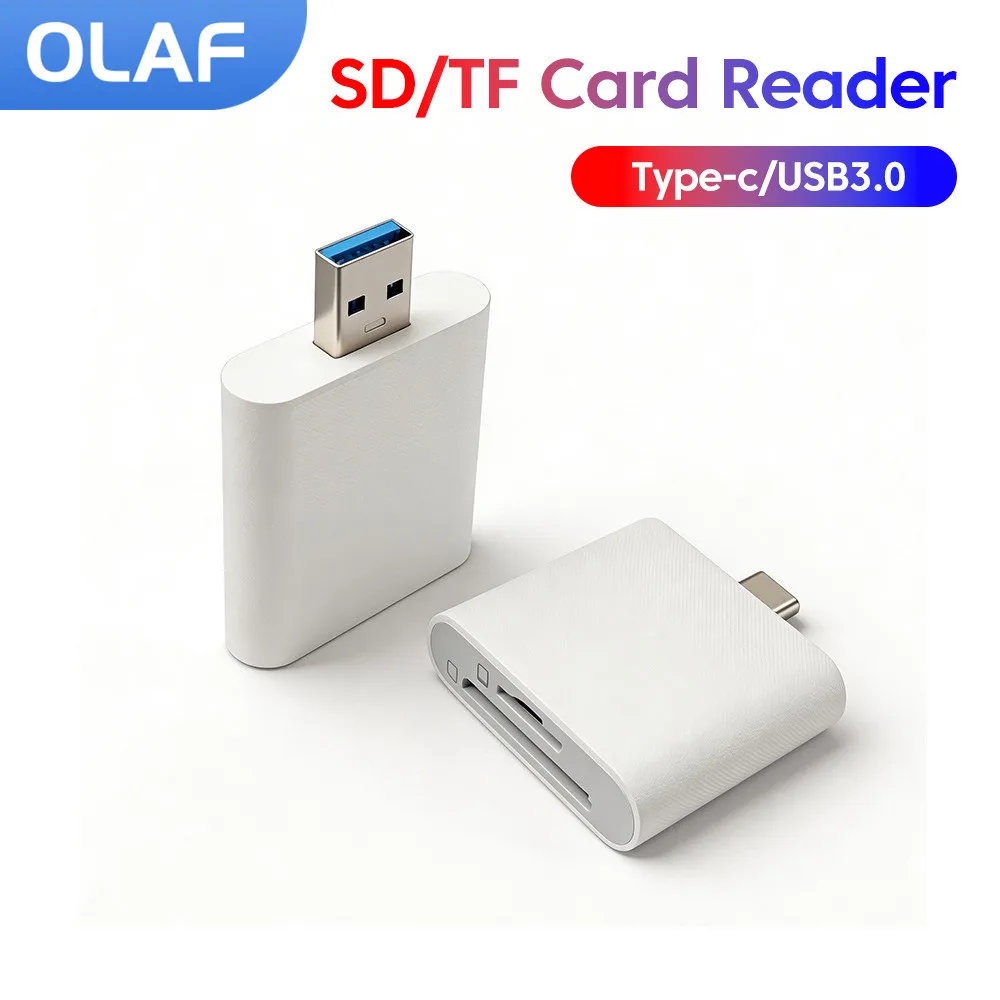 2-in-1 USB 3.0 Card Reader USB C Micro TF SD Memory Card Reader High Speed Adapter For iPhone 15 16 17 PC Laptops Accessories
2-in-1 USB 3.0 Card Reader USB C Micro TF SD Memory Card Reader High Speed Adapter For iPhone 15 16 17 PC Laptops Accessories