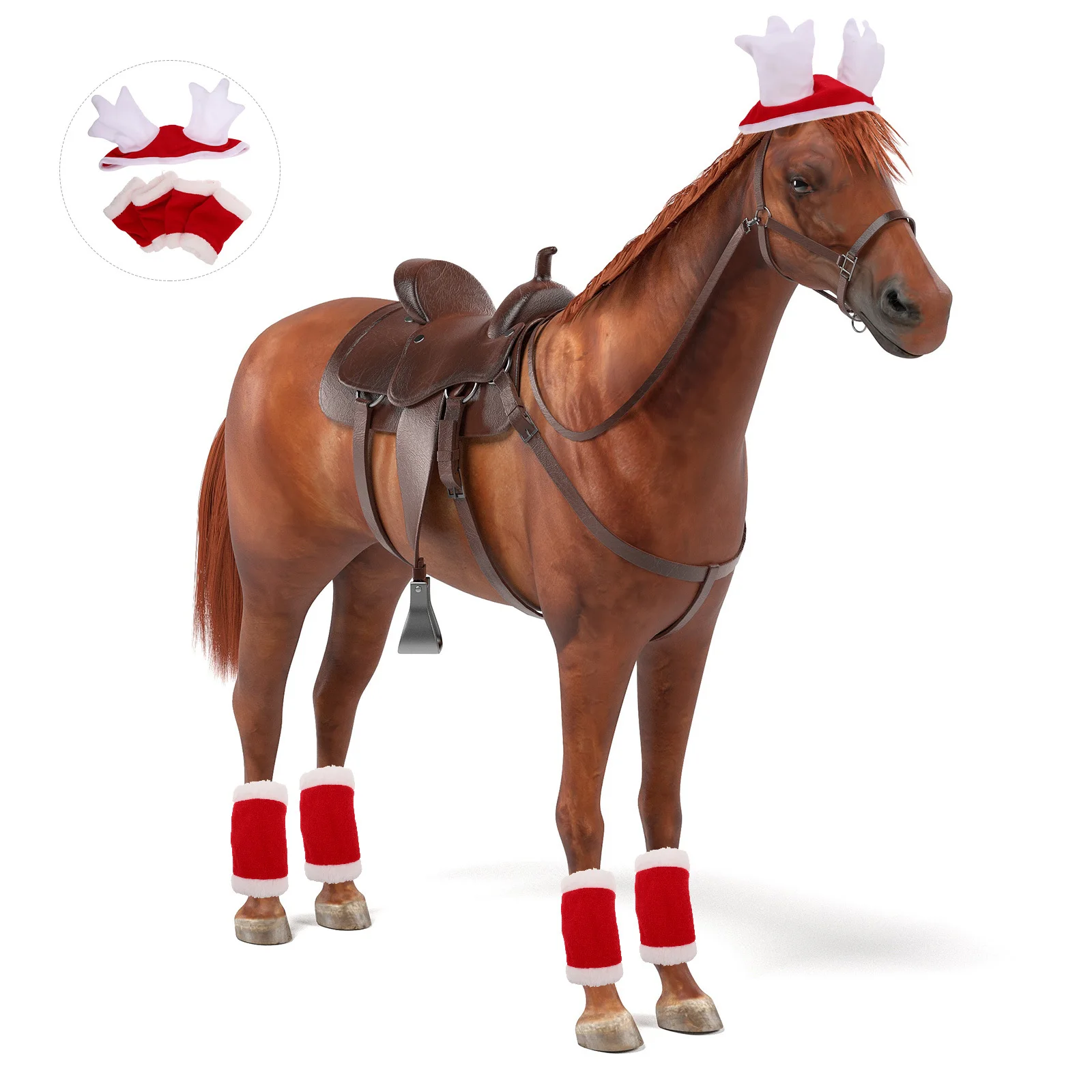 1Set Horse Decoration Set Stylish Holiday Hat Leg Wraps Soft Breathable Material Horse Costume for Themed Celebrations
1Set Horse Decoration Set Stylish Holiday Hat Leg Wraps Soft Breathable Material Horse Costume for Themed Celebrations