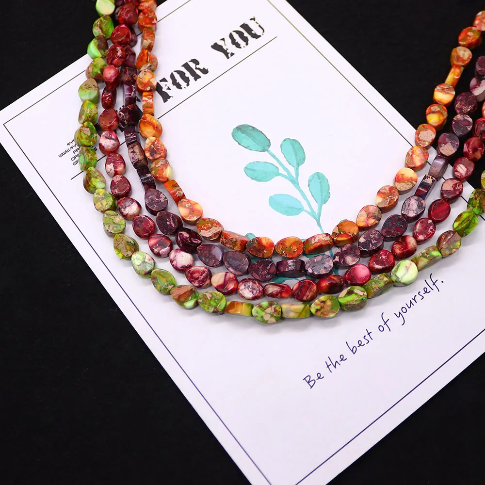 Natural Emperor Stone Sense of Oil Painting Beads Water Drop Shape Straight Holes Loose Bead 1 Strand DIY Necklace Bracelet Gift
Natural Emperor Stone Sense of Oil Painting Beads Water Drop Shape Straight Holes Loose Bead 1 Strand DIY Necklace Bracelet Gift