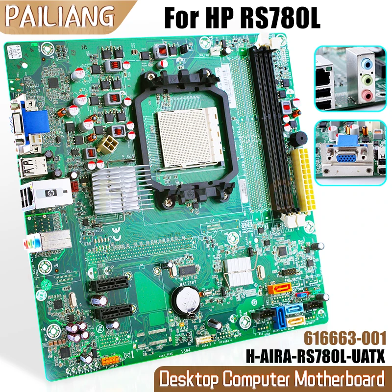 Оригинальная материнская плата для настольного компьютера HP RS780L 616663-001, полностью протестированная материнская плата для компьютера
Оригинальная материнская плата для настольного компьютера HP RS780L 616663-001, полностью протестированная материнская плата для компьютера