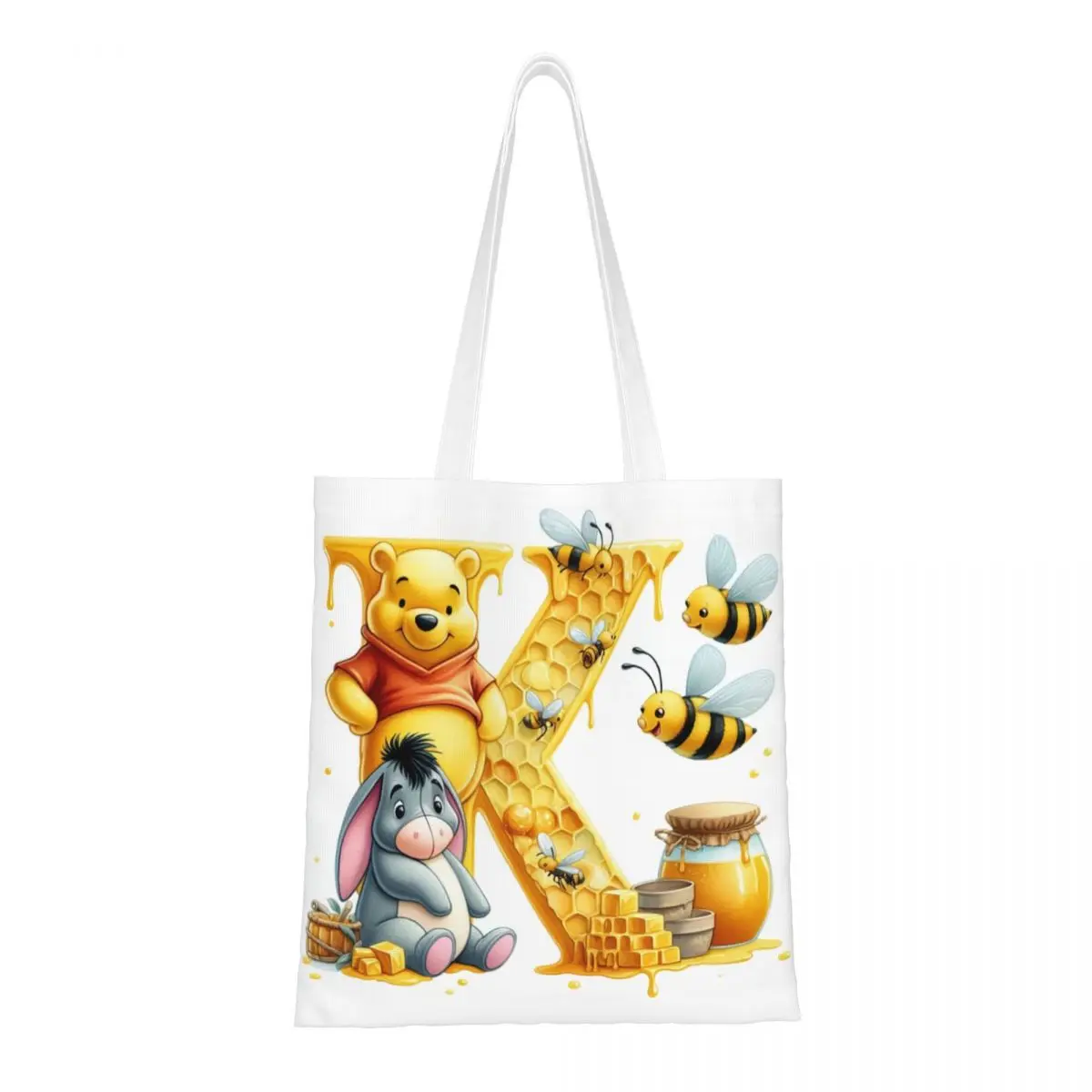 Custom Funny Cartoon Winnie The Pooh Canvas Shopping Bag Women Washable Grocery Tote Shopper Bags
Custom Funny Cartoon Winnie The Pooh Canvas Shopping Bag Women Washable Grocery Tote Shopper Bags