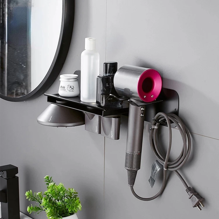 For Dyson Punch-free Hairdryer Shelf Black Aluminum Hairdryer Storage Rack Holder Supersonic Hair Dryer Bathroom Accessories
For Dyson Punch-free Hairdryer Shelf Black Aluminum Hairdryer Storage Rack Holder Supersonic Hair Dryer Bathroom Accessories