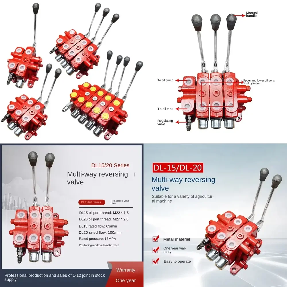 Manual Multi-Way Reversing Valve DL15/20 Forklift Hydraulic Directional Control Valve Hydraulic Valve Type
Manual Multi-Way Reversing Valve DL15/20 Forklift Hydraulic Directional Control Valve Hydraulic Valve Type