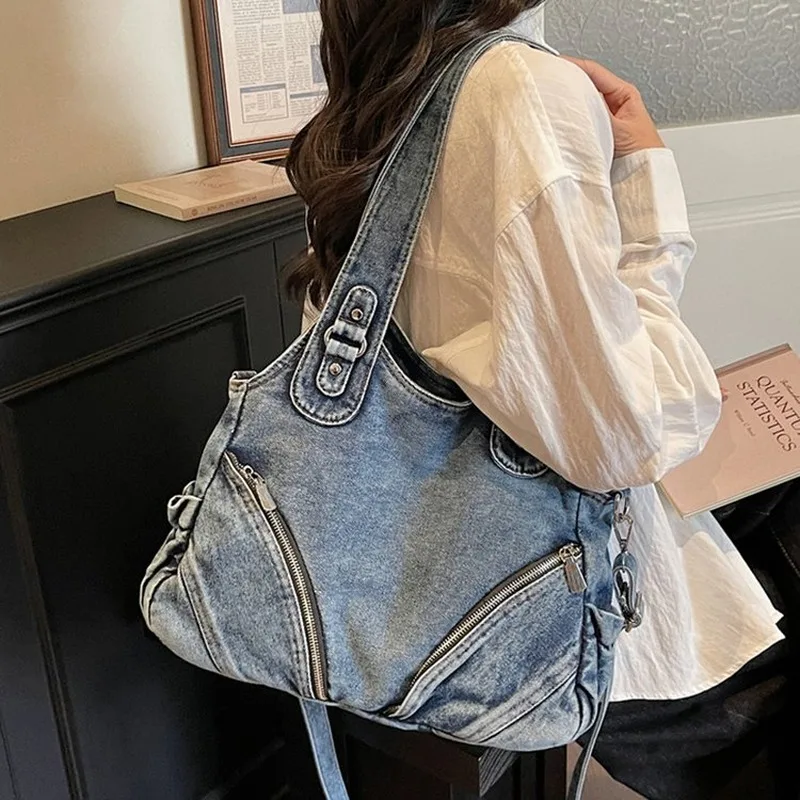 Women's Large Capacity Casual Hobo Bag, Soft Daily Carry Shoulder Crossbody Bag for Shopping, Commuting, Traveling and Daily
Women's Large Capacity Casual Hobo Bag, Soft Daily Carry Shoulder Crossbody Bag for Shopping, Commuting, Traveling and Daily