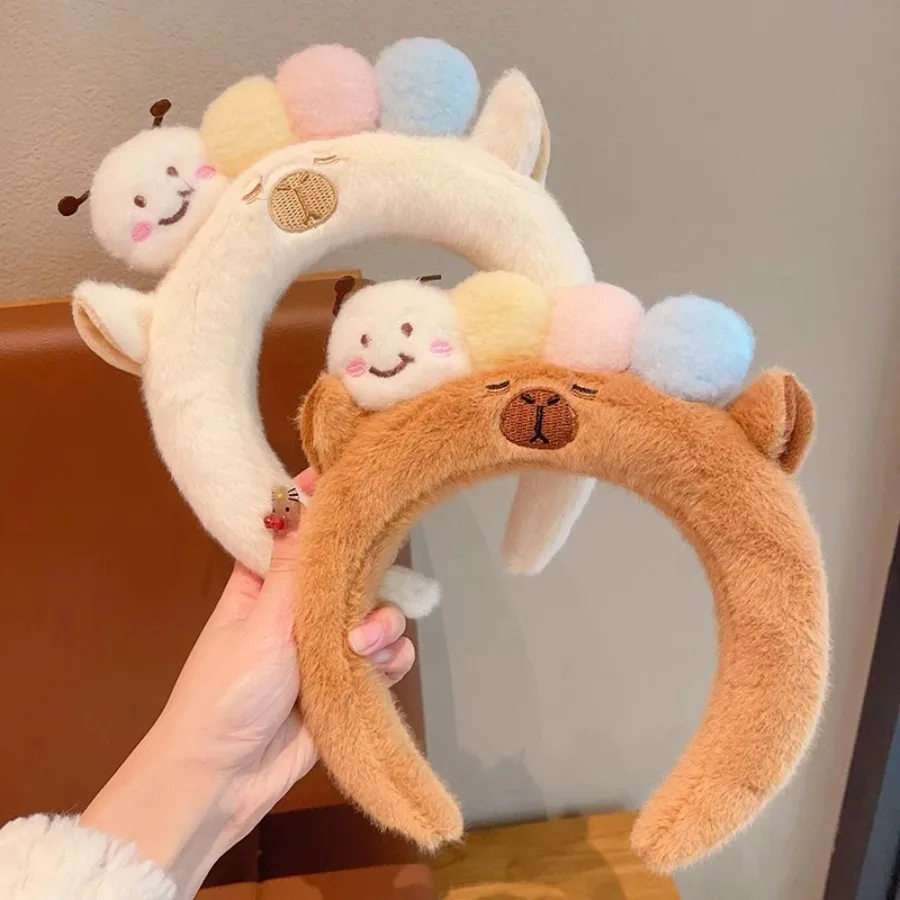 1PC Plush Capybara Headbands Cartoon Kawaii Hair Hoop Headpiece Washing Face Hair Accessories
1PC Plush Capybara Headbands Cartoon Kawaii Hair Hoop Headpiece Washing Face Hair Accessories