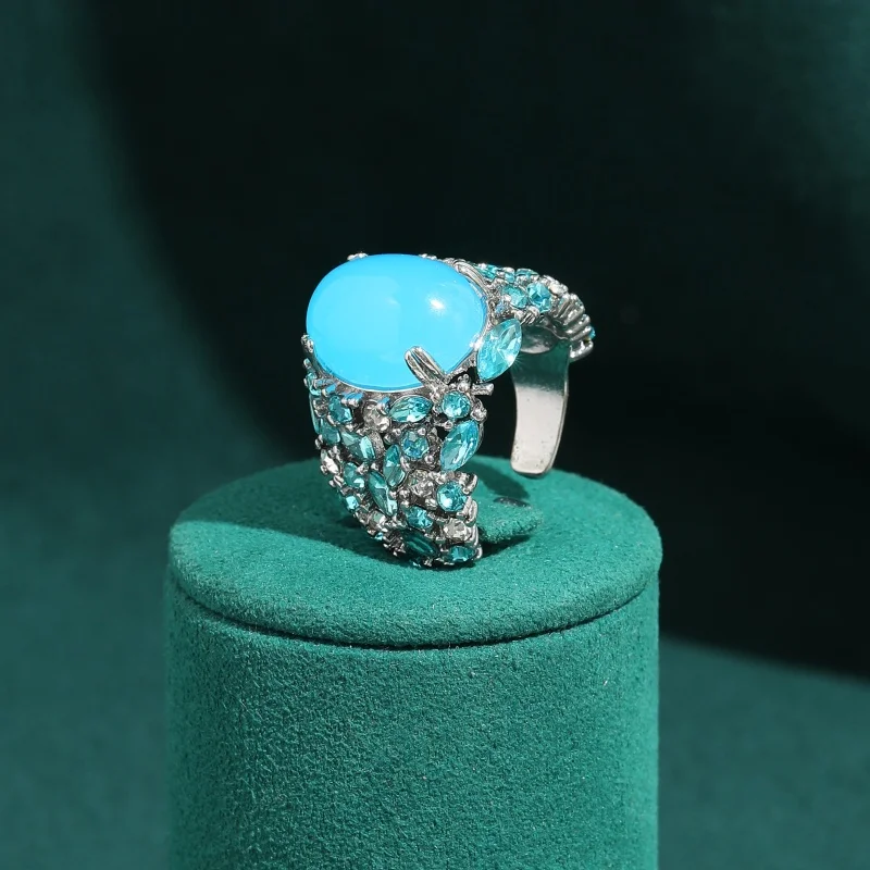 Vintage Oval Blue Resin Rings Jewelry for Women Silver Color High Quality Designer Luxury Retro Mother Day Gifts Accessories New
Vintage Oval Blue Resin Rings Jewelry for Women Silver Color High Quality Designer Luxury Retro Mother Day Gifts Accessories New