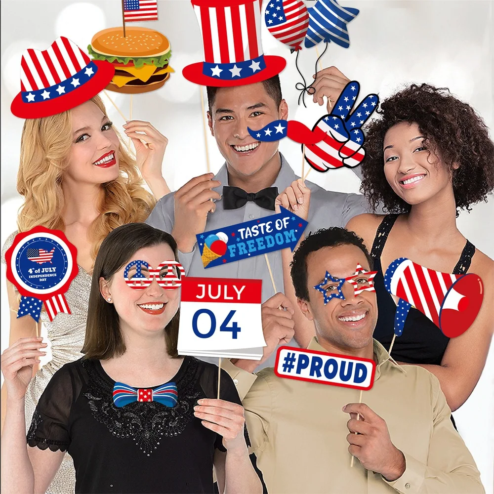 New USA July 4th Party Decorations Funny Photo Props Independence Day Celebration Supplies
New USA July 4th Party Decorations Funny Photo Props Independence Day Celebration Supplies