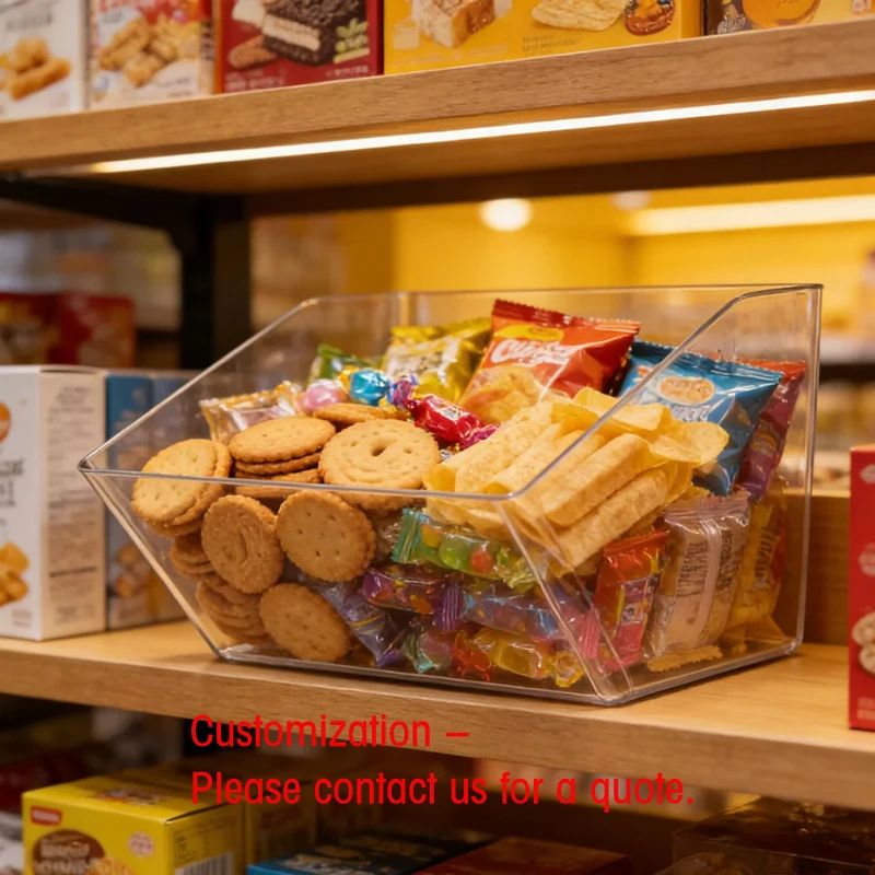 custom.Ordered Display Supermarkets, High-transparency Acrylic Snack Bin Visual Attraction.
custom.Ordered Display Supermarkets, High-transparency Acrylic Snack Bin Visual Attraction.