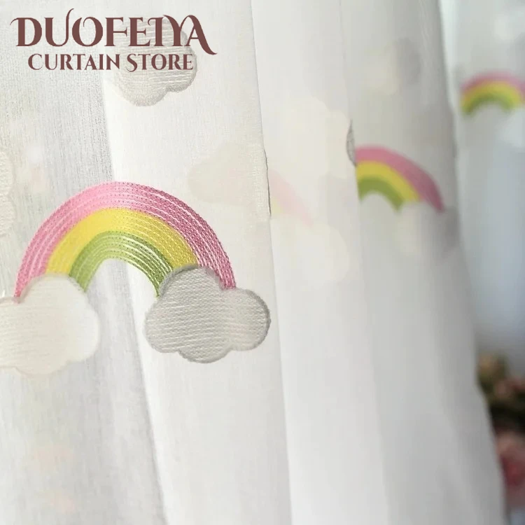 Rainbow Curtains Gauze Curtains Rural Embroidery Dolly White Gauze Curtain for Living Room and Bedroom Custom Size Decoration
Rainbow Curtains Gauze Curtains Rural Embroidery Dolly White Gauze Curtain for Living Room and Bedroom Custom Size Decoration