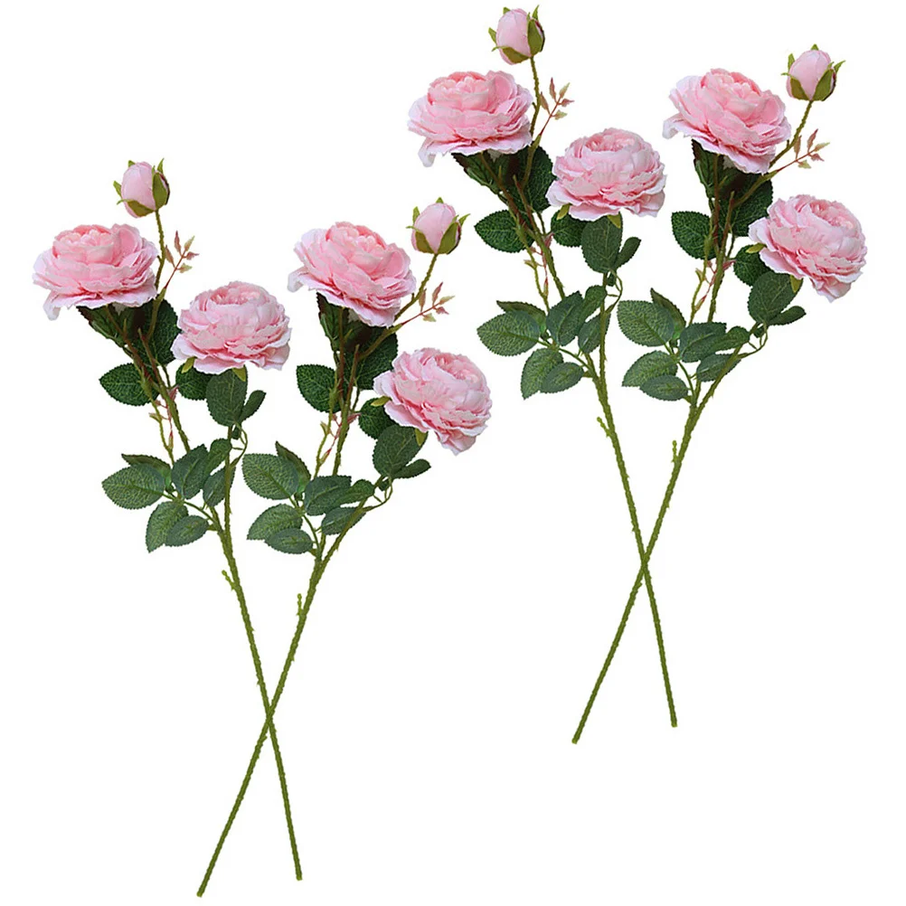 4Pcs Artificial Rose Flowers Lifelike 3-Heads Simulation Wedding Party Decorative Faux Bouquet Photo Props DIY Roses Bouquets
4Pcs Artificial Rose Flowers Lifelike 3-Heads Simulation Wedding Party Decorative Faux Bouquet Photo Props DIY Roses Bouquets