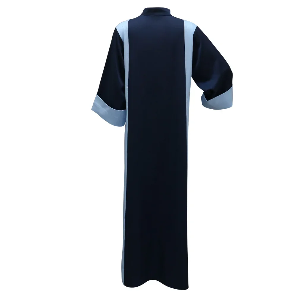 UNI Muslim Diamonds Dress Women Splicing Blue Abaya Fashion High Stand Collar Gown Eid Long Sleeve Maxi Robe Djellaba Caftan
UNI Muslim Diamonds Dress Women Splicing Blue Abaya Fashion High Stand Collar Gown Eid Long Sleeve Maxi Robe Djellaba Caftan