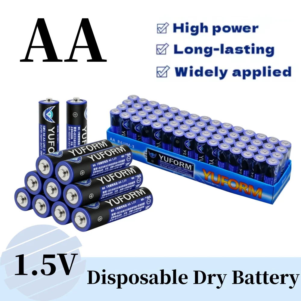 1.5V AA High-Performance Alkaline Batteries Ideal for LED Lights, Cameras, Toys and Office Electronic Devices
1.5V AA High-Performance Alkaline Batteries Ideal for LED Lights, Cameras, Toys and Office Electronic Devices