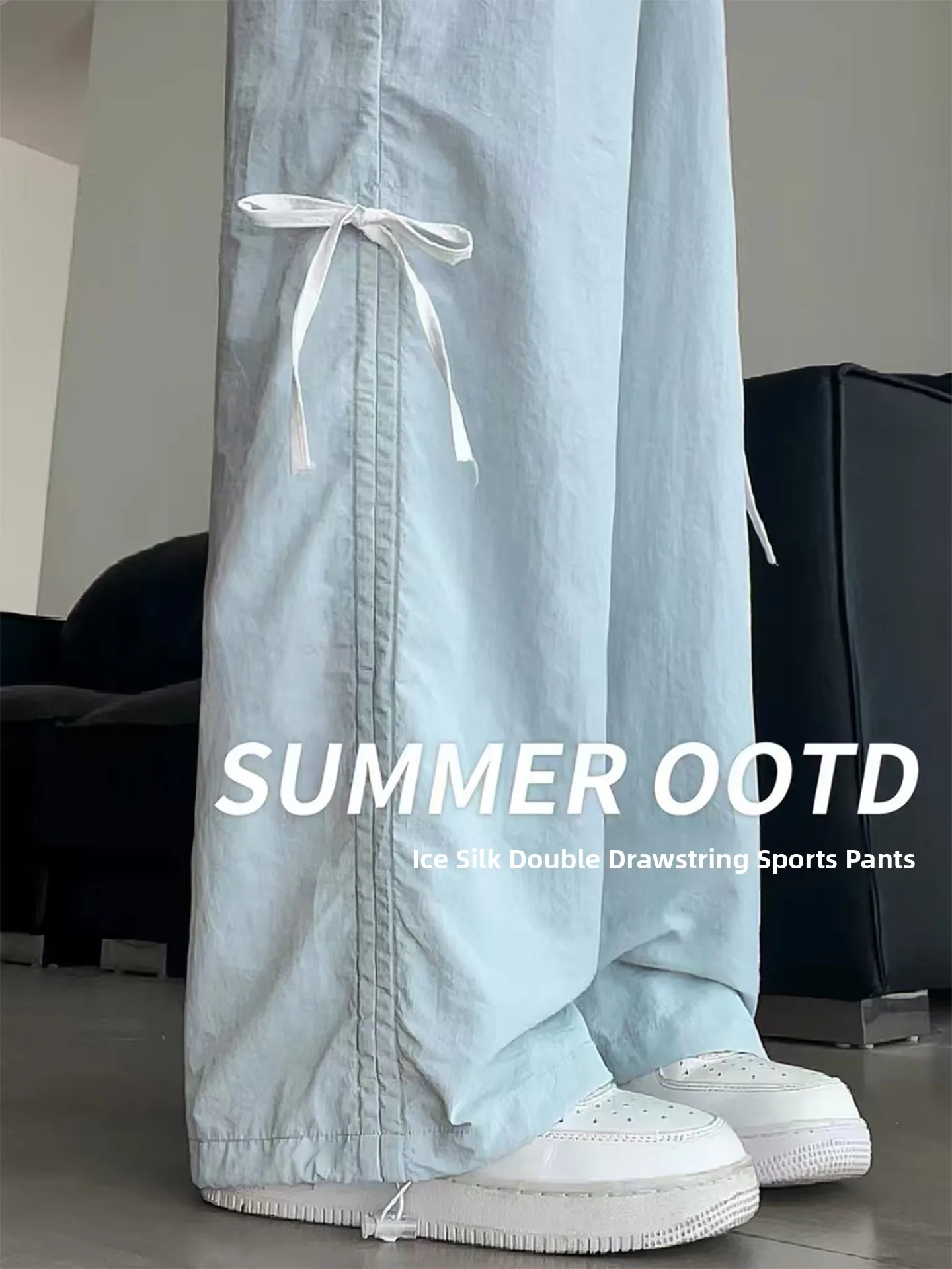 Large Size Women's Sport Pants Summer 2026 Style Knot Ice Silk Quick Dry Casual Workwear Pants High Waist Wide Leg
Large Size Women's Sport Pants Summer 2026 Style Knot Ice Silk Quick Dry Casual Workwear Pants High Waist Wide Leg
