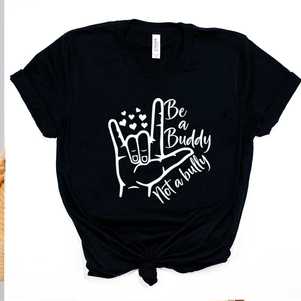 Футболка с надписью Be A Buddy Not A Bully, розовая футболка, Повседневная футболка для дня рождения, футболки для друзей, футболка с графическим принтом Anti Bully, летняя повседневная футболка унисекс с короткими рукавами
Футболка с надписью Be A Buddy Not A Bully, розовая футболка, Повседневная футболка для дня рождения, футболки для друзей, футболка с графическим принтом Anti Bully, летняя повседневная футболка унисекс с короткими рукавами