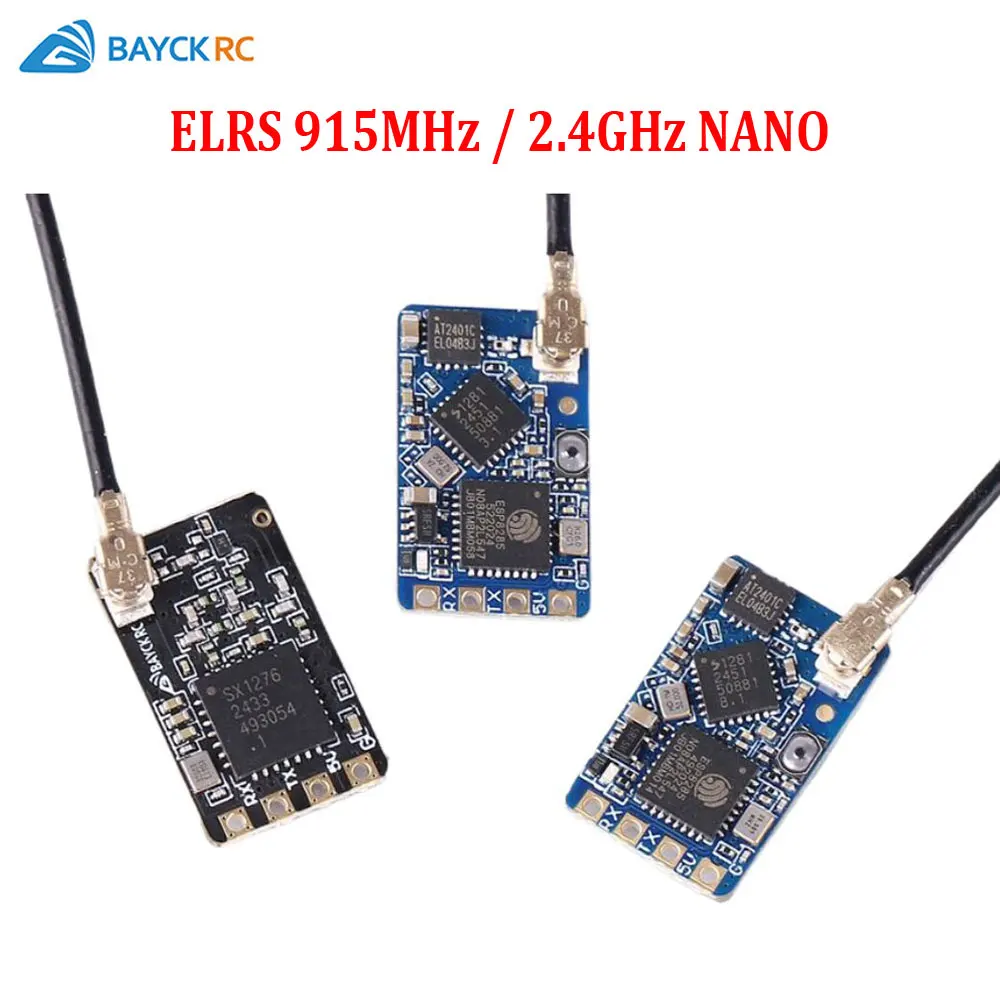 Приемник BAYCK ELRS 915 МГц/2,4 ГГц NANO ExpressLRS с антенной типа T, поддержка Wi-Fi для RC FPV Racing Long Range Drone
Приемник BAYCK ELRS 915 МГц/2,4 ГГц NANO ExpressLRS с антенной типа T, поддержка Wi-Fi для RC FPV Racing Long Range Drone