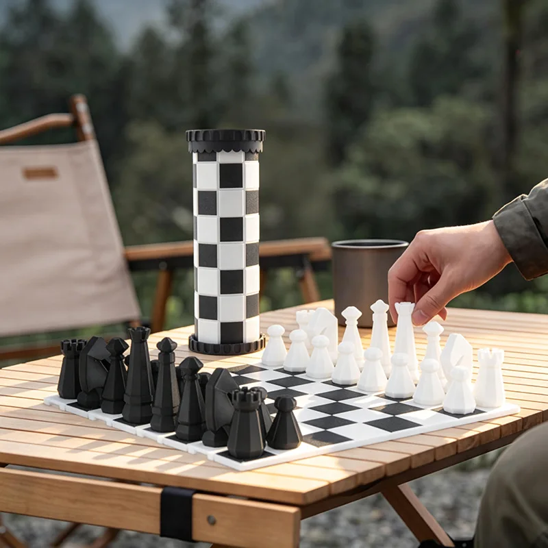 New Board Game And Tabletop Game 2-in-1 Scroll Folding Chess And Checkers Chess Set Toy For Boys Christmas Gift
New Board Game And Tabletop Game 2-in-1 Scroll Folding Chess And Checkers Chess Set Toy For Boys Christmas Gift