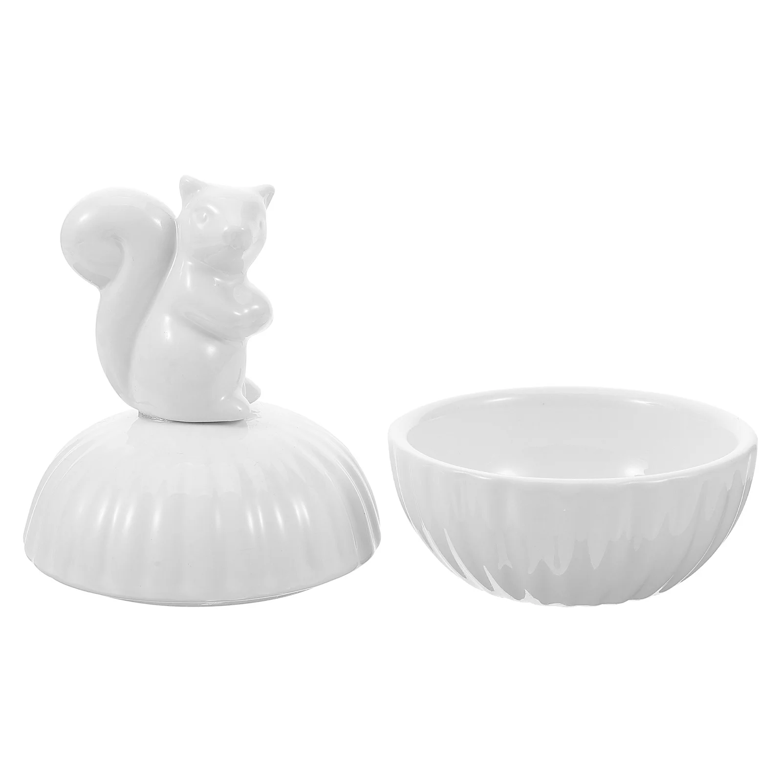 5pcs 5 PCS The Animal Decorative Storage Case Jewelry Holder White Ceramic Canister Jar with Squirrel Motif
5pcs 5 PCS The Animal Decorative Storage Case Jewelry Holder White Ceramic Canister Jar with Squirrel Motif