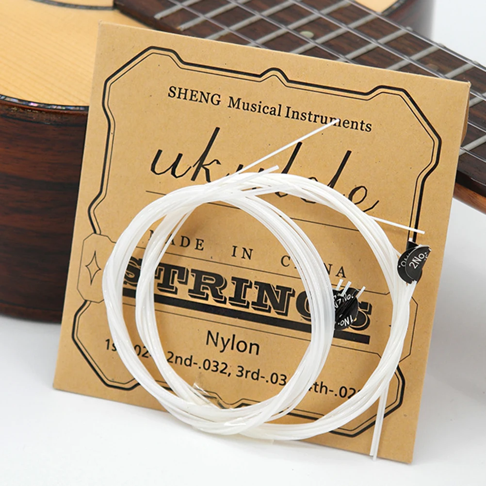 5PCS Ukulele Nylon Core Universal Full Set For Ukulele Wire Wound Instrument Parts Accessories Universal Set Bright Sound
5PCS Ukulele Nylon Core Universal Full Set For Ukulele Wire Wound Instrument Parts Accessories Universal Set Bright Sound