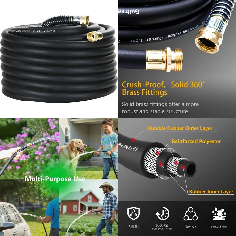 Сверхмощный садовый шланг 75 футов 5/8 — рабочее давление 200 фунтов на квадратный дюйм, взрыв 1000 фунтов на квадратный дюйм — горячая/холодная вода — пятислойная оплетка для долговечности
Сверхмощный садовый шланг 75 футов 5/8 — рабочее давление 200 фунтов на квадратный дюйм, взрыв 1000 фунтов на квадратный дюйм — горячая/холодная вода — пятислойная оплетка для долговечности