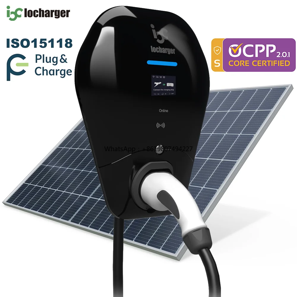 Outdoor Ce Certified Ocpp 2.0 Electric Vehicle 7 kw 11kw 22kw Rfid App Dynamic Load Balancing Solar Car Ev Charger Wallbox
Outdoor Ce Certified Ocpp 2.0 Electric Vehicle 7 kw 11kw 22kw Rfid App Dynamic Load Balancing Solar Car Ev Charger Wallbox