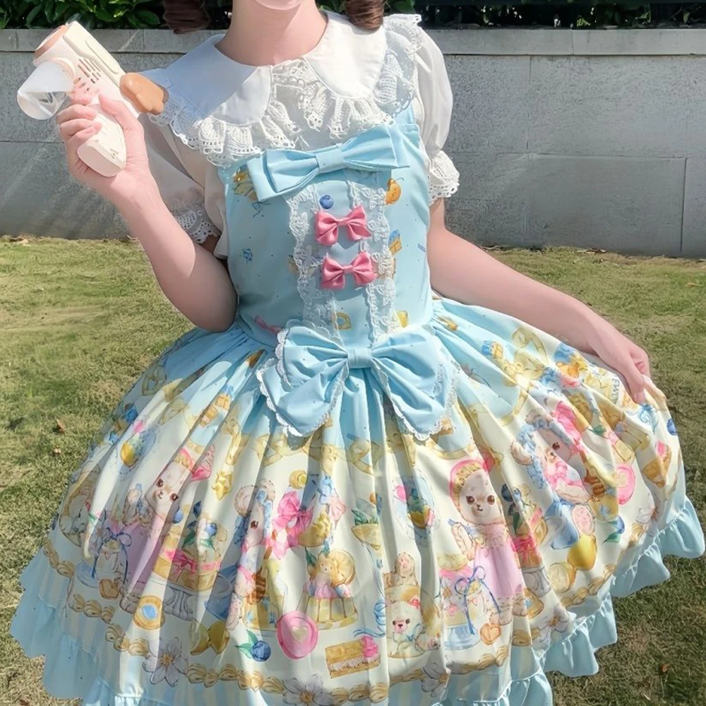 Honey Tutu Lolita Original Sweet Cute Strap Skirt Lolita Dress vestidos de fiesta women clothing Regular Fit
Honey Tutu Lolita Original Sweet Cute Strap Skirt Lolita Dress vestidos de fiesta women clothing Regular Fit