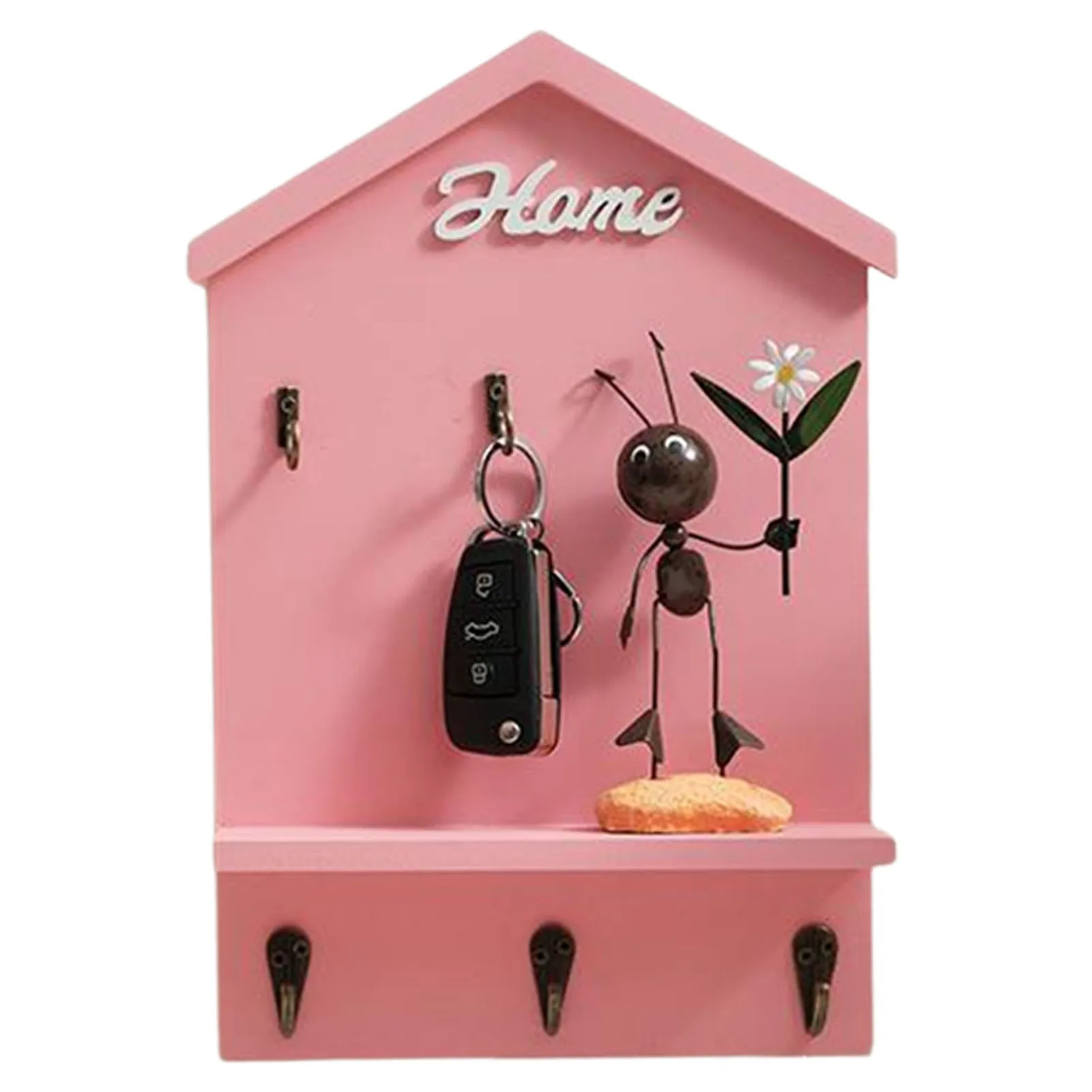House Shape Key Holder Hooks Wooden Wall Mounted for Home Dormitory Decoration
House Shape Key Holder Hooks Wooden Wall Mounted for Home Dormitory Decoration