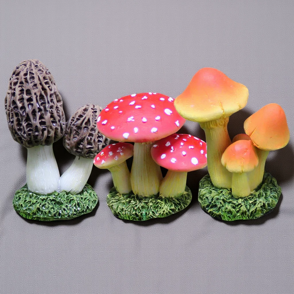 3Pcs Simulation Mushroom Resin Decor for Micro Landscape DIY Garden Ornament Small Bonsai Decoration Outdoor Garden Decor
3Pcs Simulation Mushroom Resin Decor for Micro Landscape DIY Garden Ornament Small Bonsai Decoration Outdoor Garden Decor